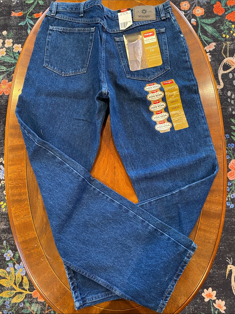 Wrangler Men's Relaxed Fit Jeans - Five Star Premium Denim